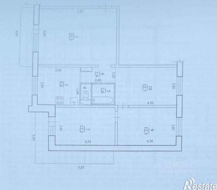 4-комн квартира пр-кт Строителей, 52а,  д. 52а