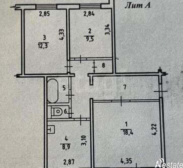 3-комн квартира Юбилейная улица, 5,  д. 5