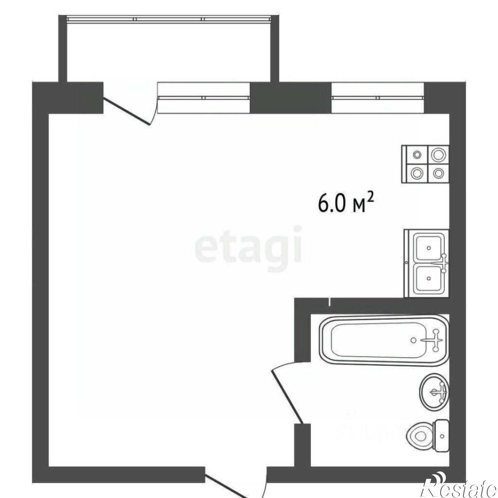 Купить квартиру за 1 250 000 рублей на улица Станюковича, 23