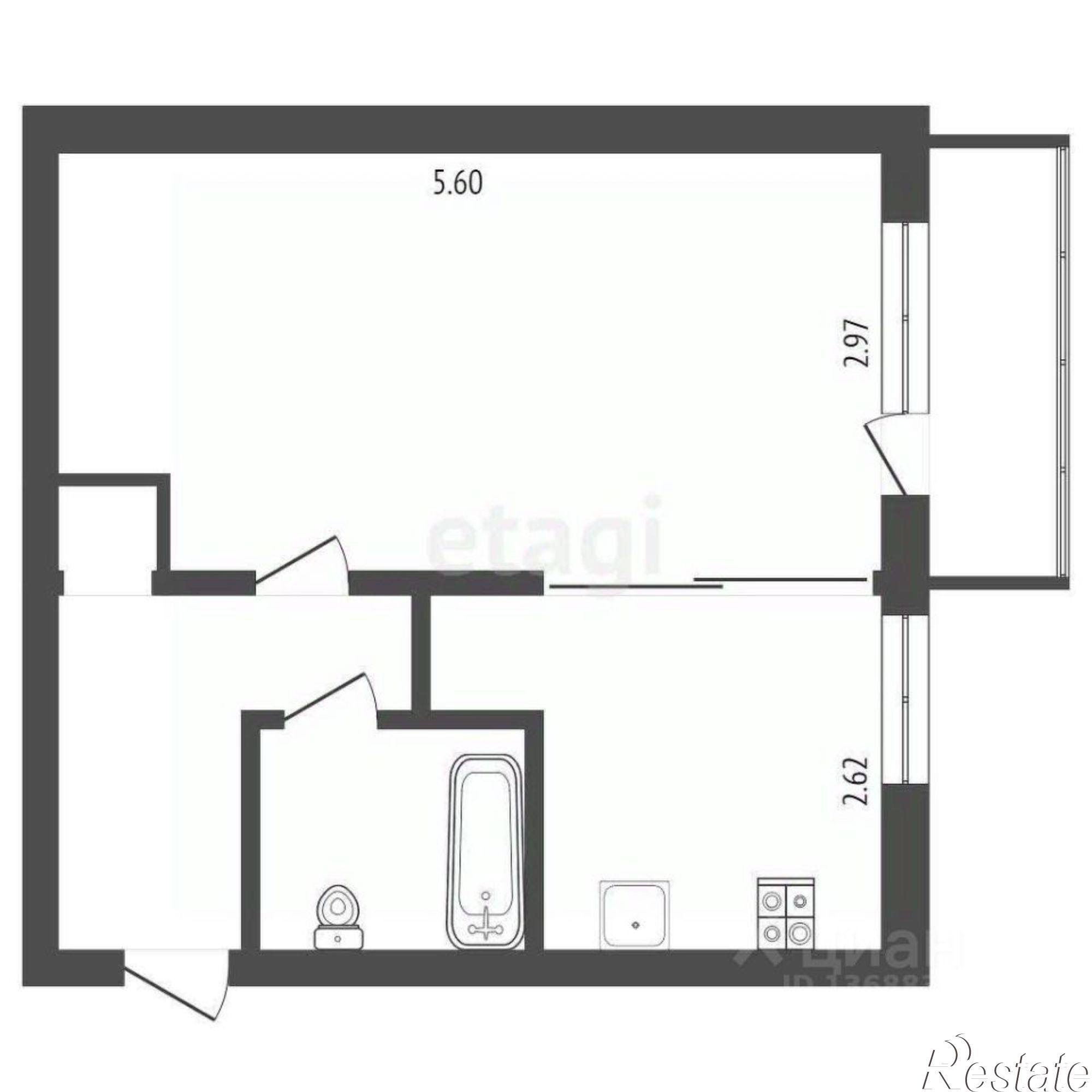 Купить квартиру за 1 500 000 рублей на улица Гончарова, 2