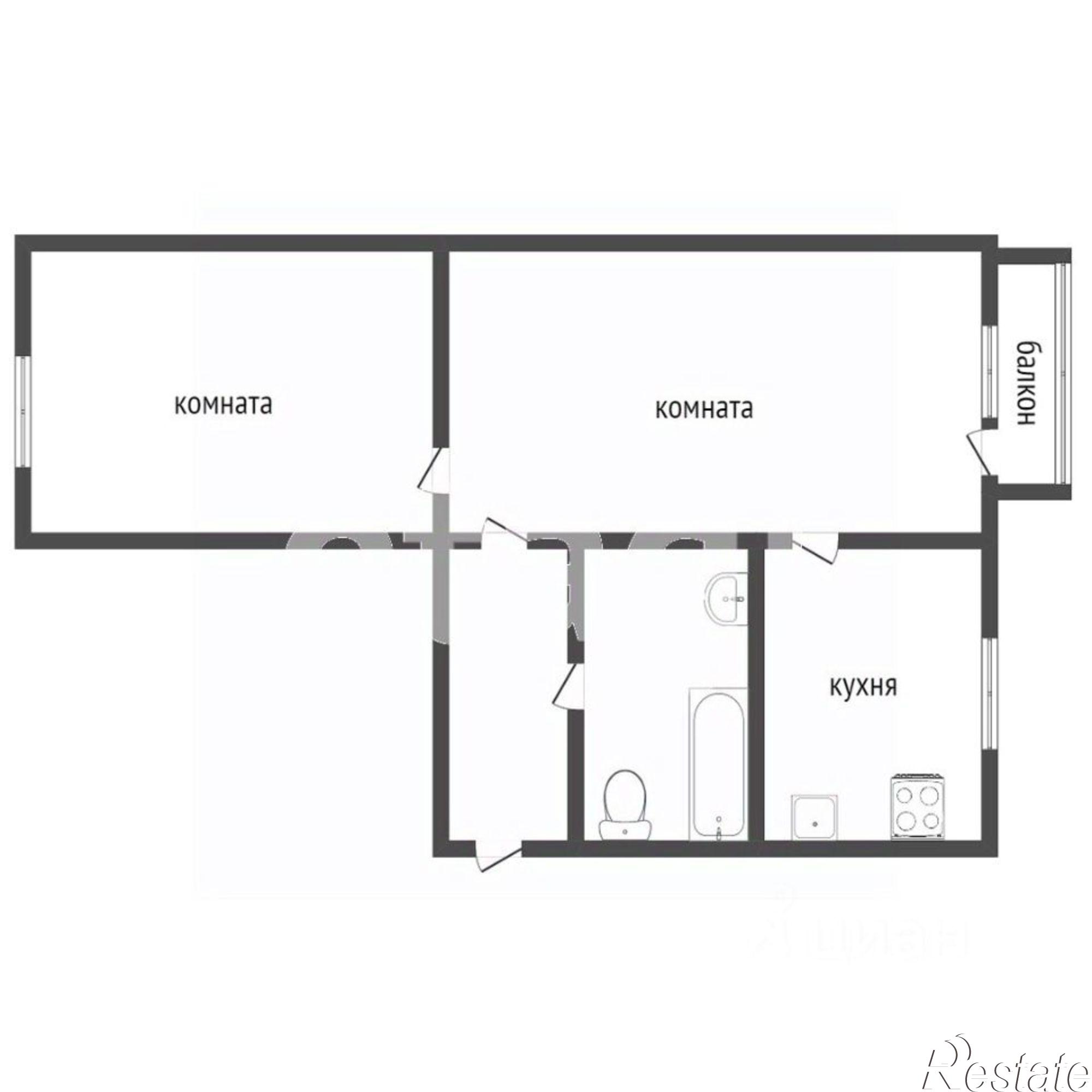 Купить квартиру за 1 500 000 рублей на Комсомольский проспект, 17