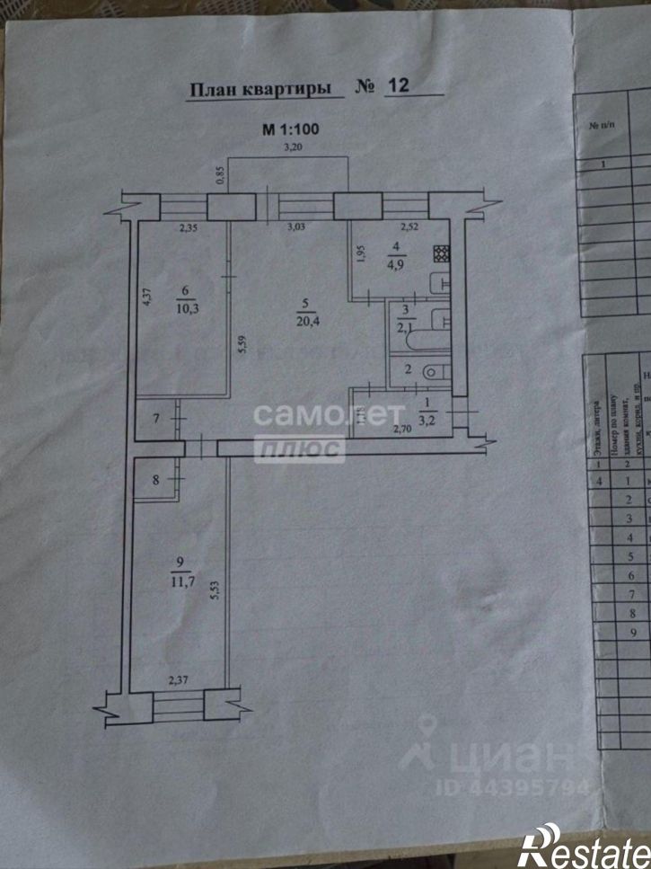 3-комн квартира Комсомольский проспект, 12,  д. 12