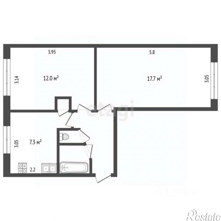 2-комн квартира Ванинский район