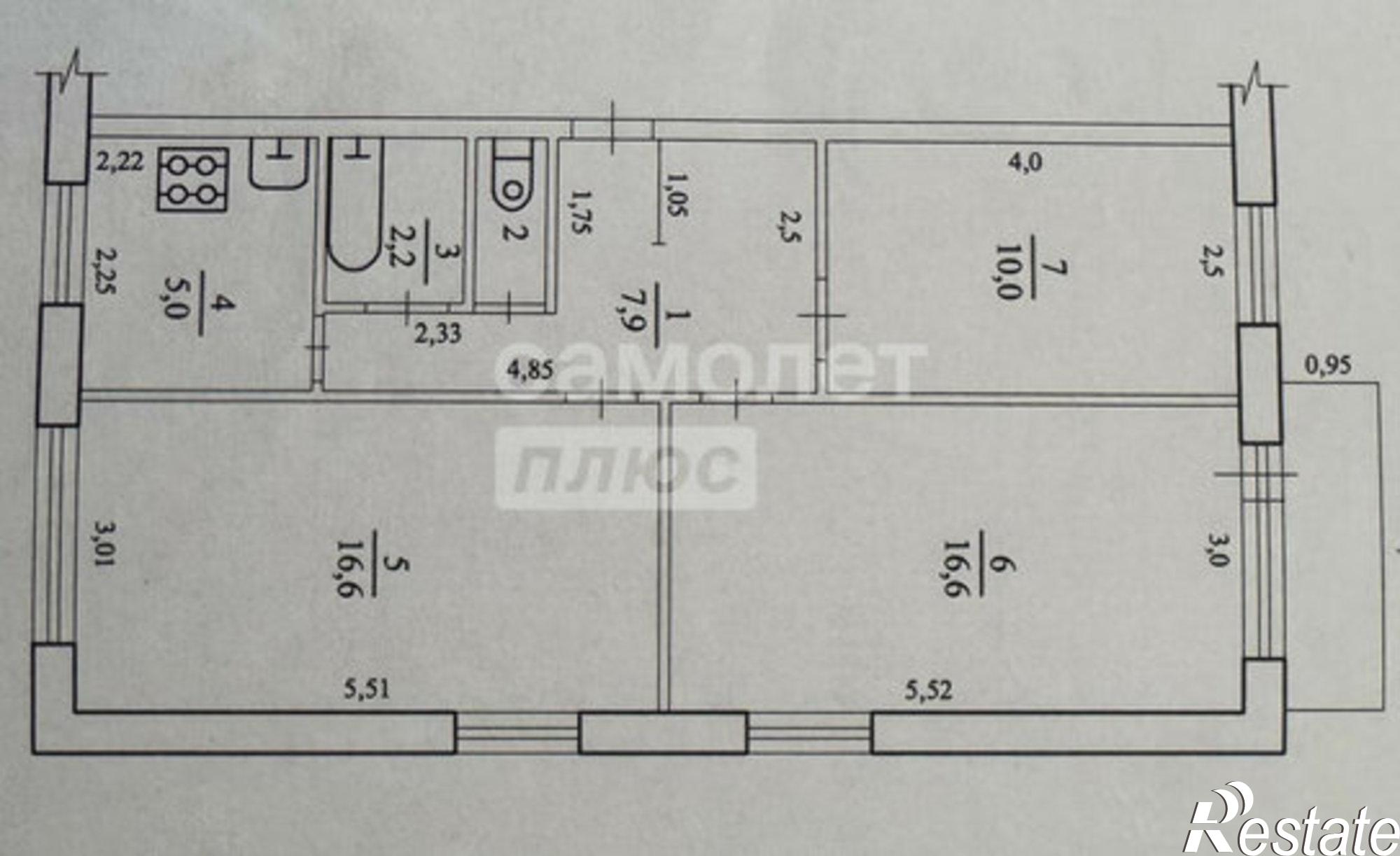 Купить квартиру за 1 200 000 рублей на пр-кт Мира, 52б