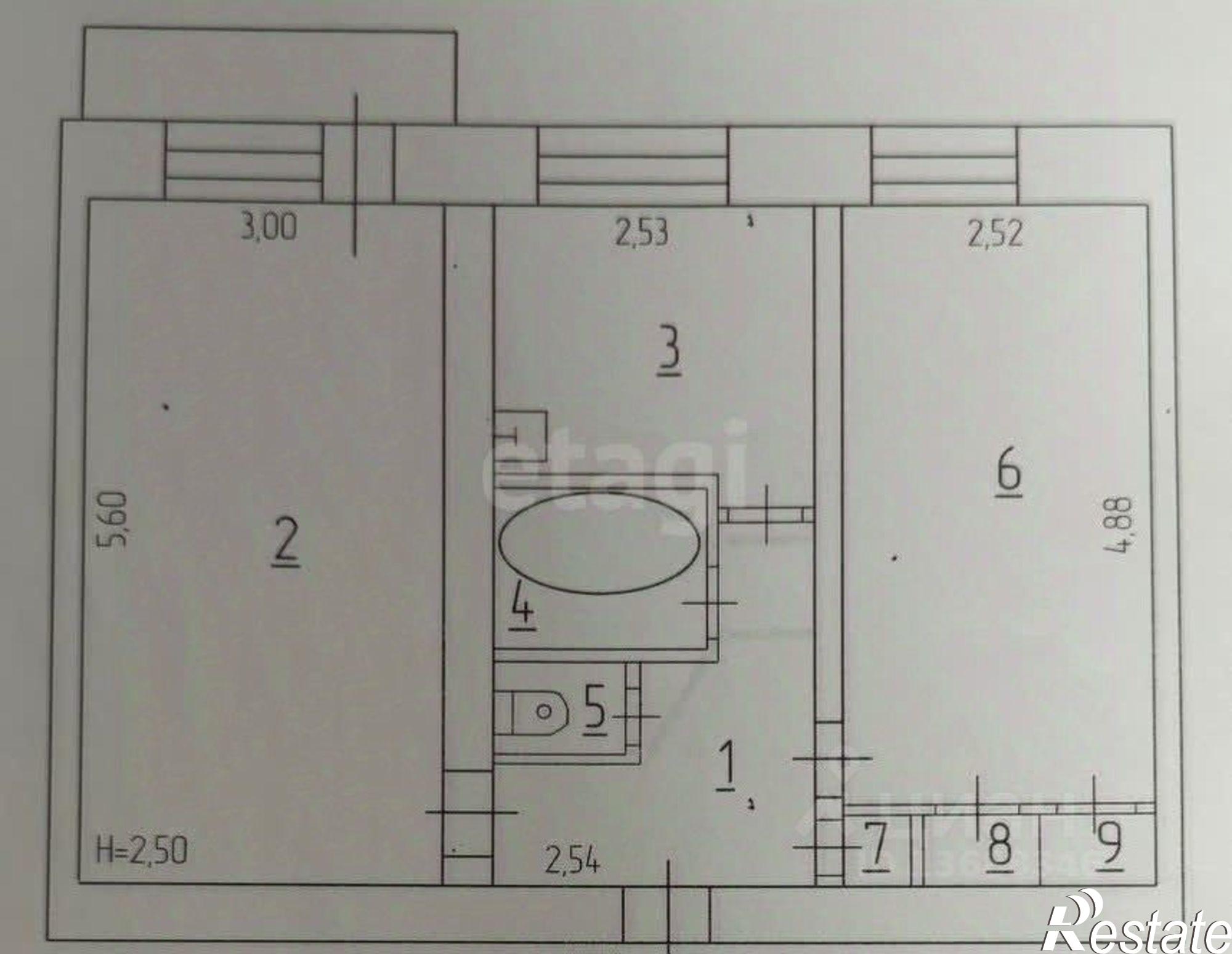 Купить квартиру за 2 750 000 рублей на ул Рабочая, 15