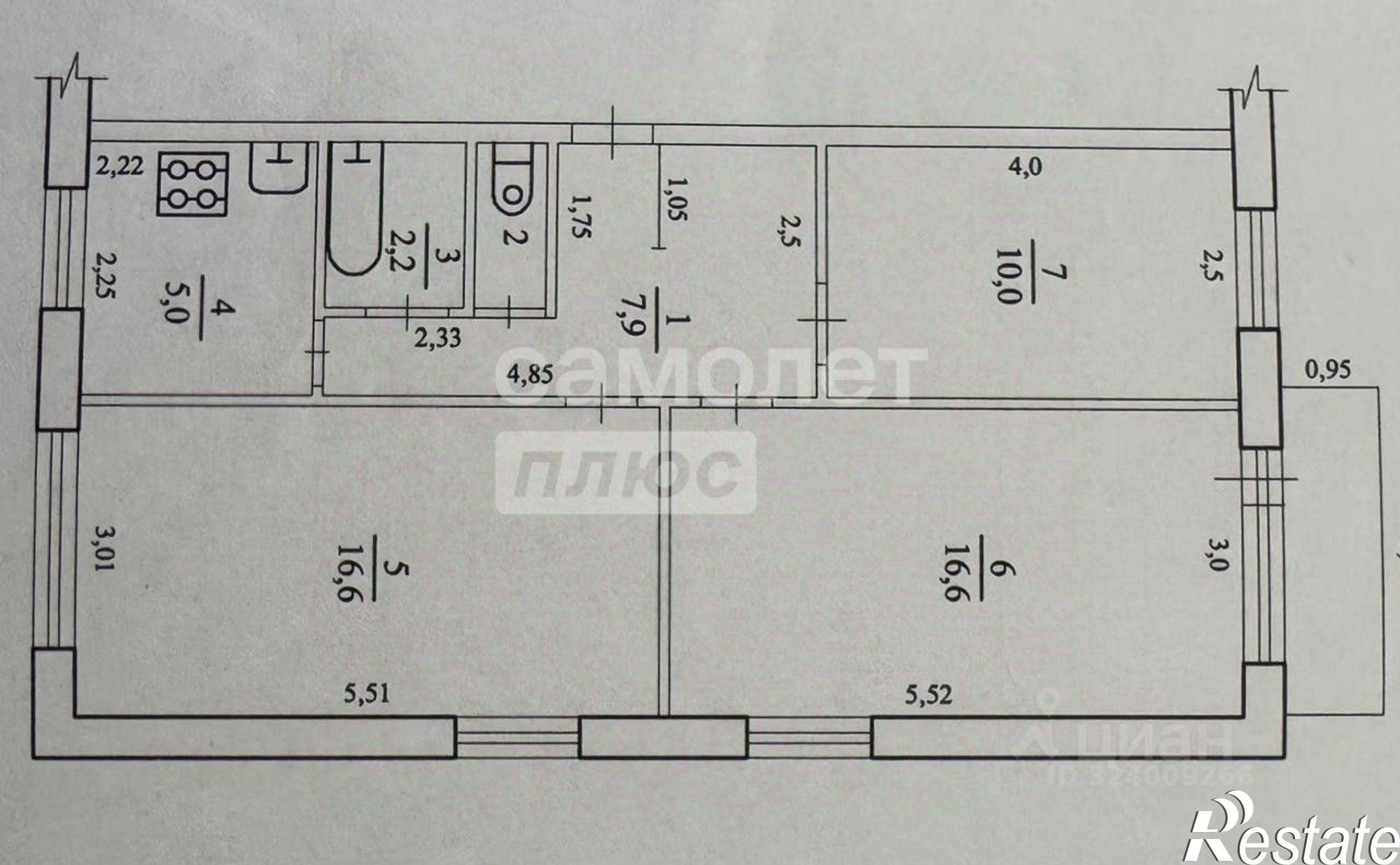 Купить квартиру за 1 200 000 рублей на пр-кт Мира, 52б
