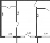 3-комн, 57кв м, этаж 4/5 ул Севастопольская, 26