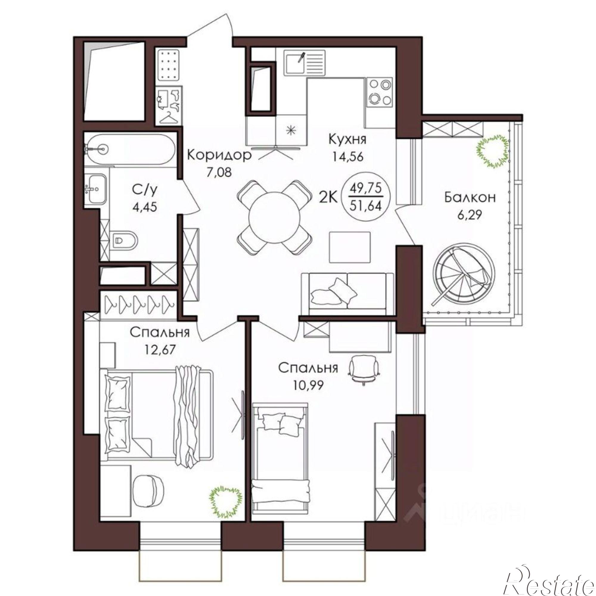 Купить квартиру за 10 131 000 рублей на Советская улица, 33