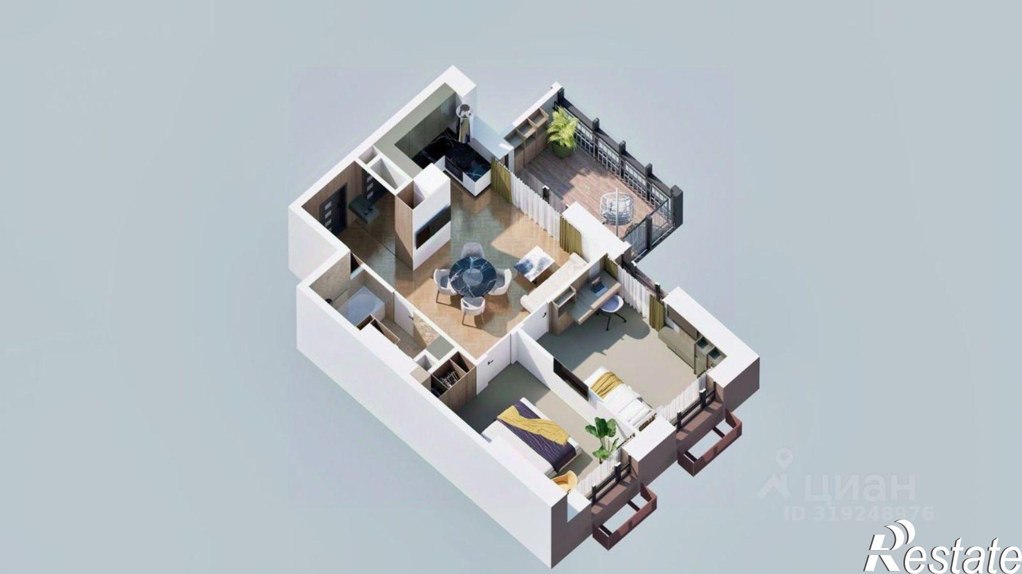 Купить квартиру за 10 131 000 рублей на Советская улица, 33