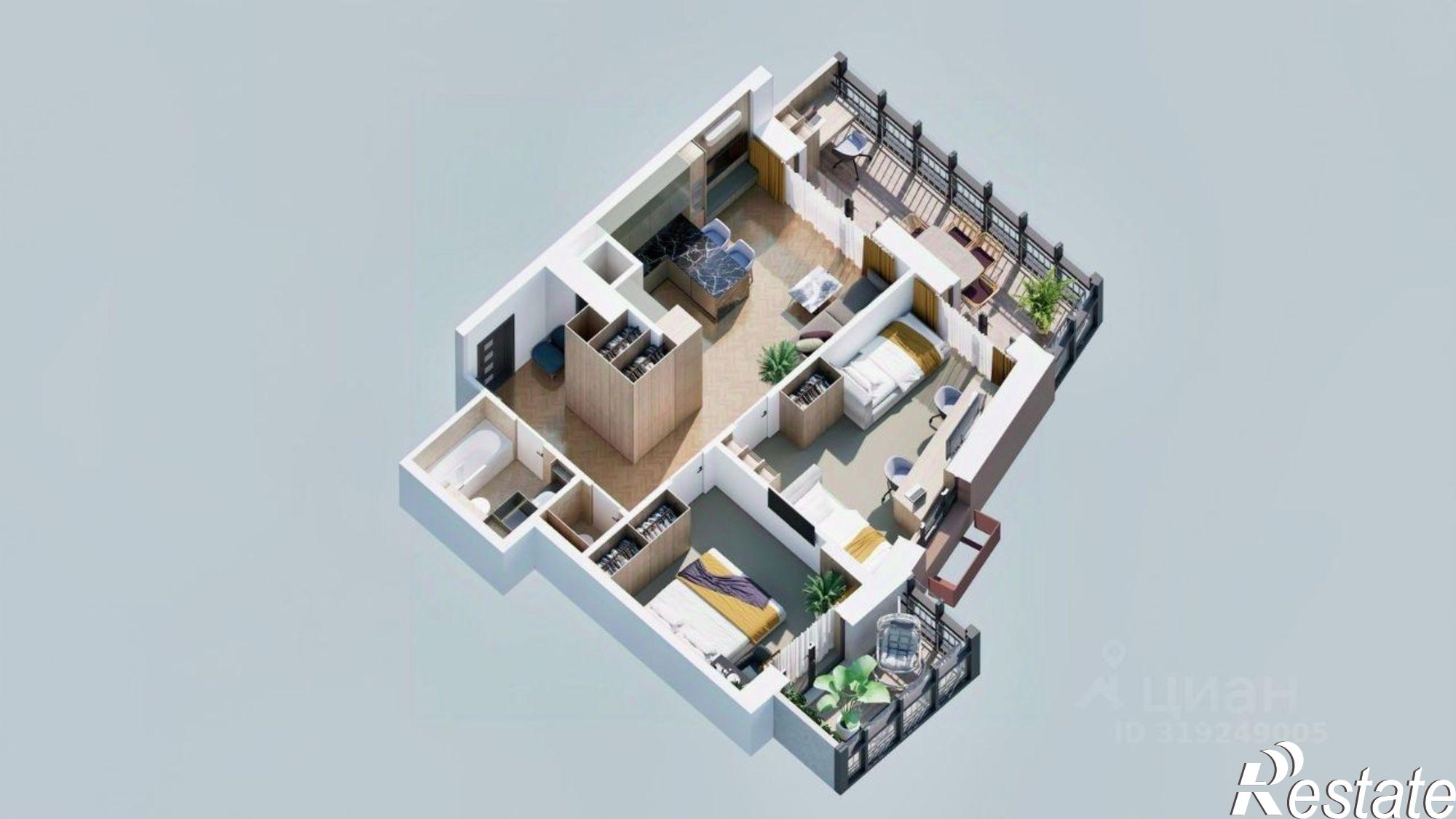 Купить квартиру за 11 732 400 рублей на Советская улица, 33