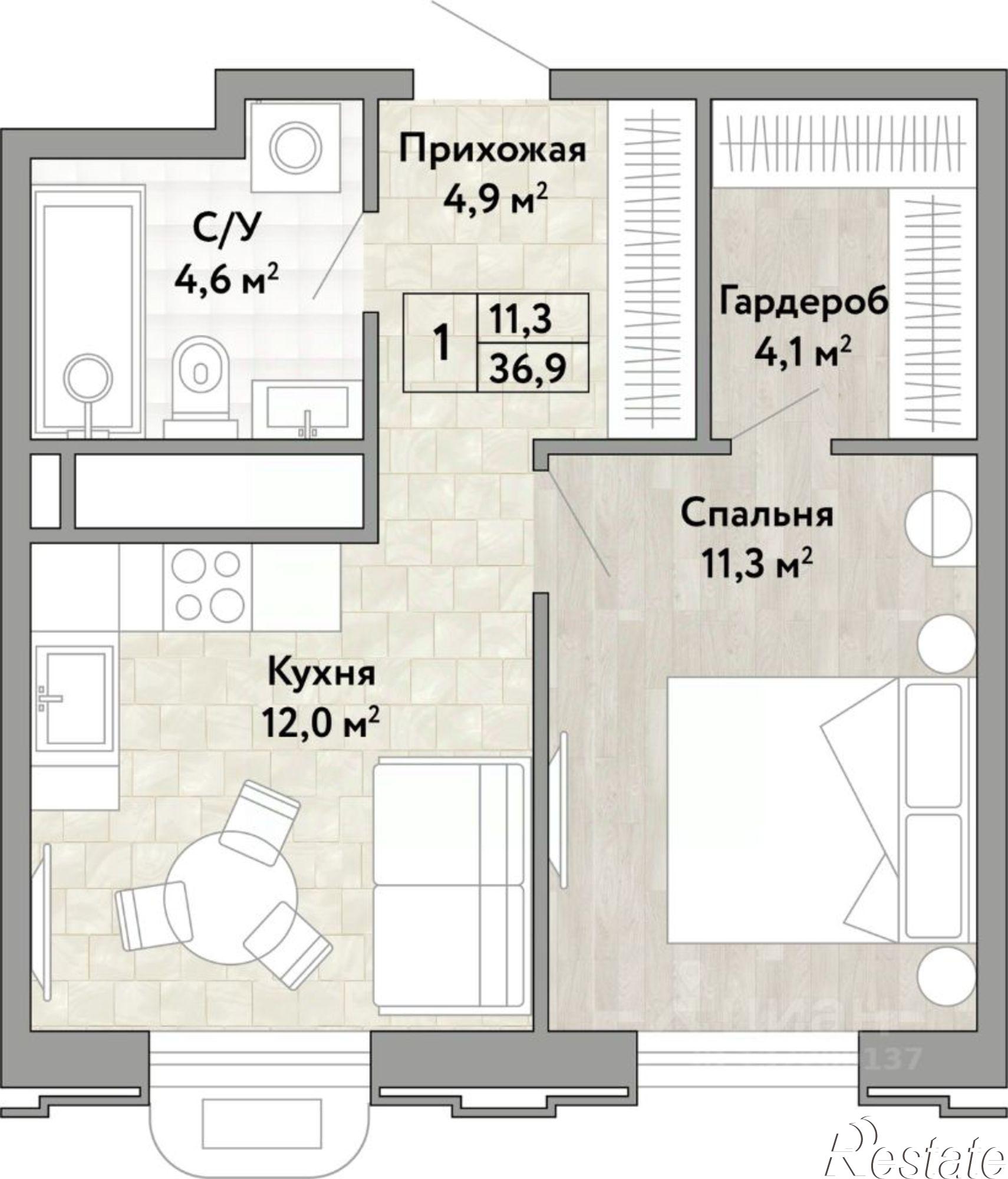 Купить квартиру за 14 437 700 рублей на улица Нагишкина