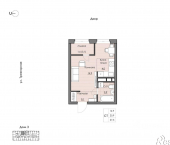 1-комн, 27 кв м, этаж 17/20 Воронежская улица, 161А