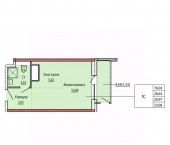 1-комн, 29 кв м, этаж 14/25 улица Карла Маркса, 144А с2