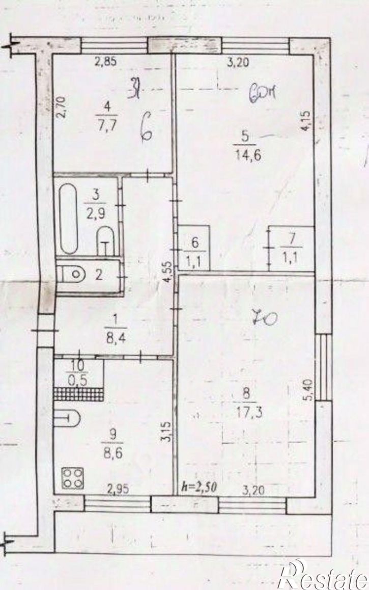 3-комн квартира Новостройка, Переяславский район, 1