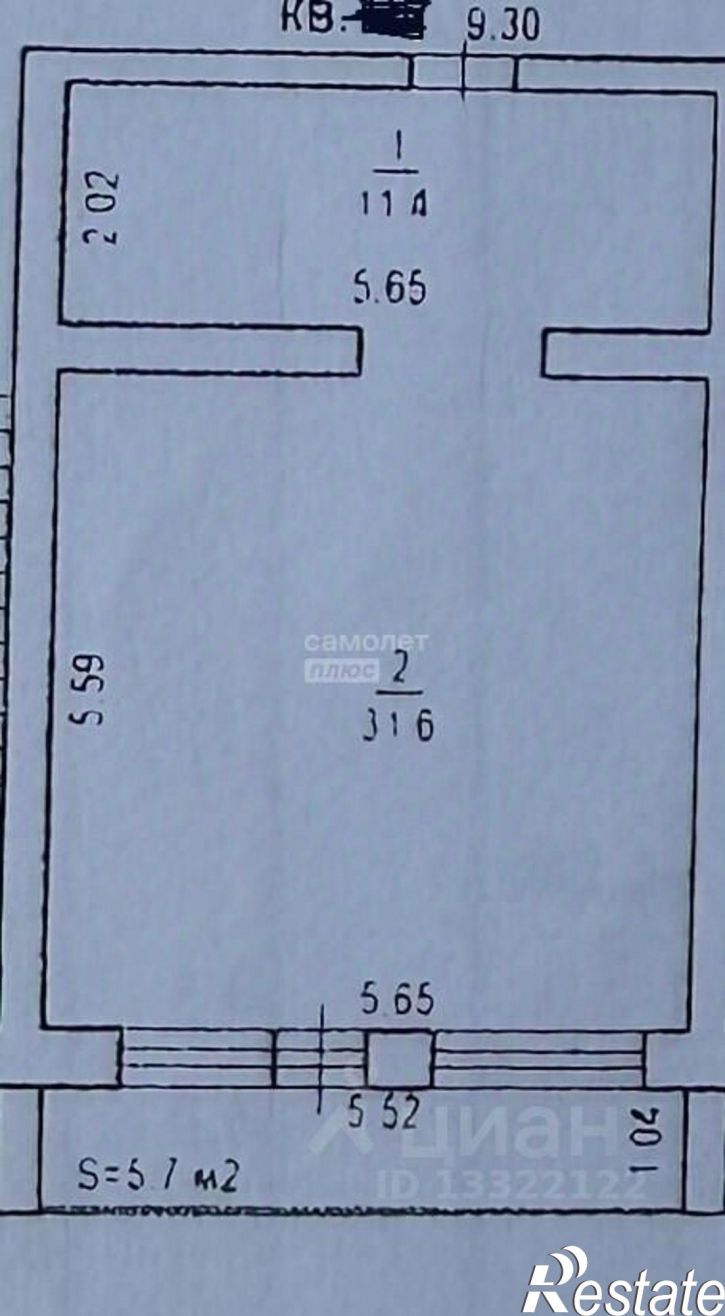 1-комн квартира кв-л Крылатское, 2,  д. 2